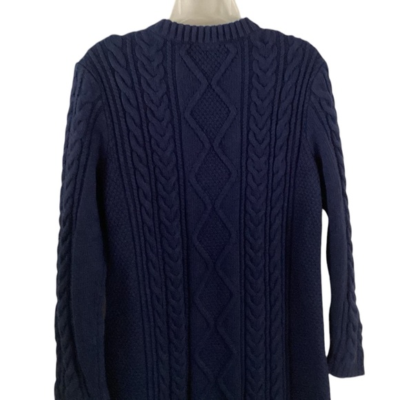 Polo Ralph Lauren Knee Length Cable Knit Sweater Dress XL - Picture 8 of 11